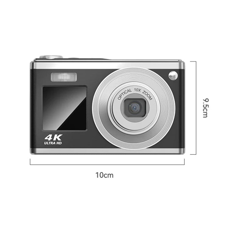 4K HD Optical Zoom Digital Camera 60MP Dual Screen Selfie Camera, No Memory, Black, White, Silver 4K HD Optical Zoom Digital Camera 60MP Dual Screen Selfie Camera, No Memory, Black, White, Silver